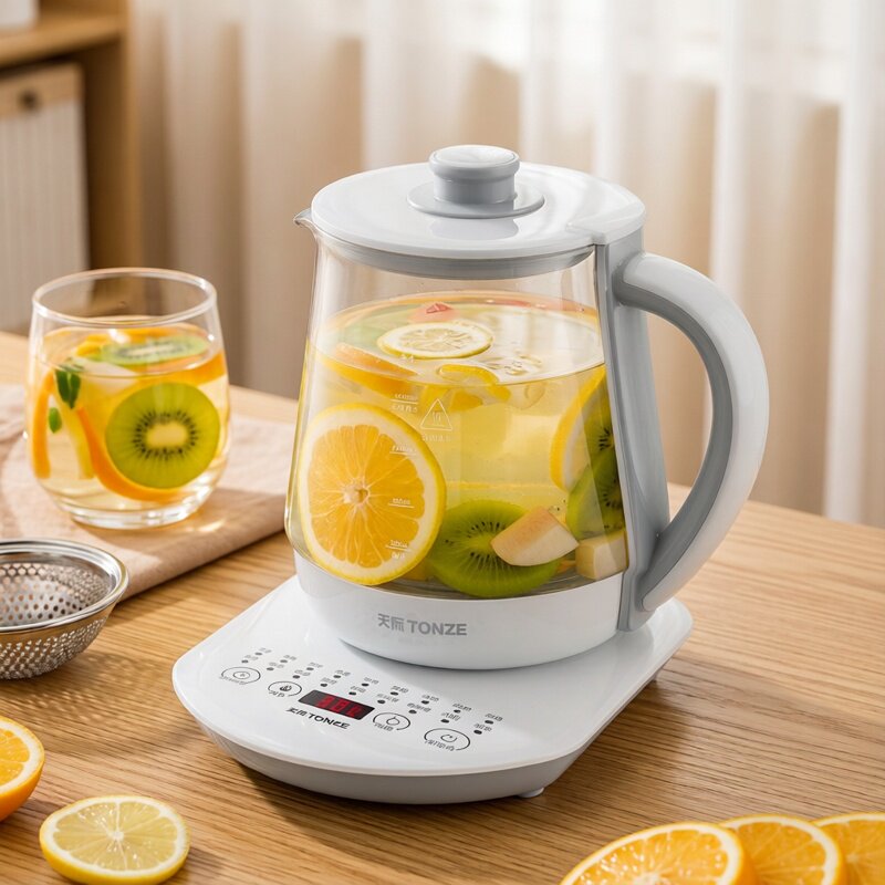 1.8L养生壶办公室小型全自动加厚玻璃保温家用多功能煮茶器烧水壶