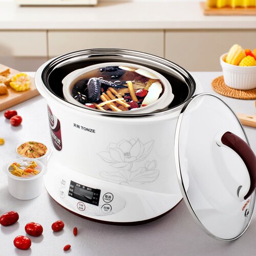 天际不锈钢白瓷电炖锅家用燕窝锅