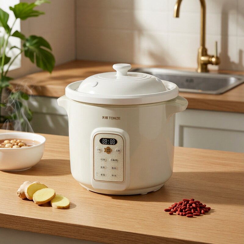 煮粥宝5L全自动快速煲汤锅煮粥多功能家用陶瓷内胆电炖锅预约定时