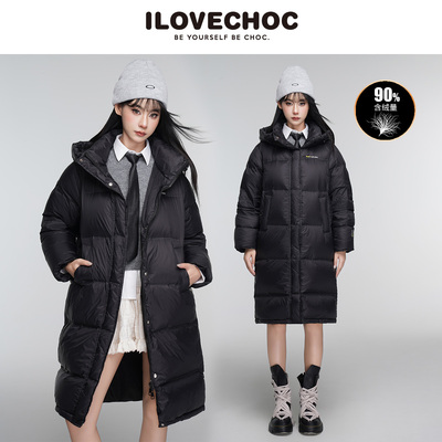 ILoveChoc女士长款羽绒服