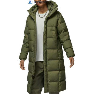 NIKE/耐克男装 JORDAN 复古舒适中长款保暖连帽羽绒服/FV7270-222