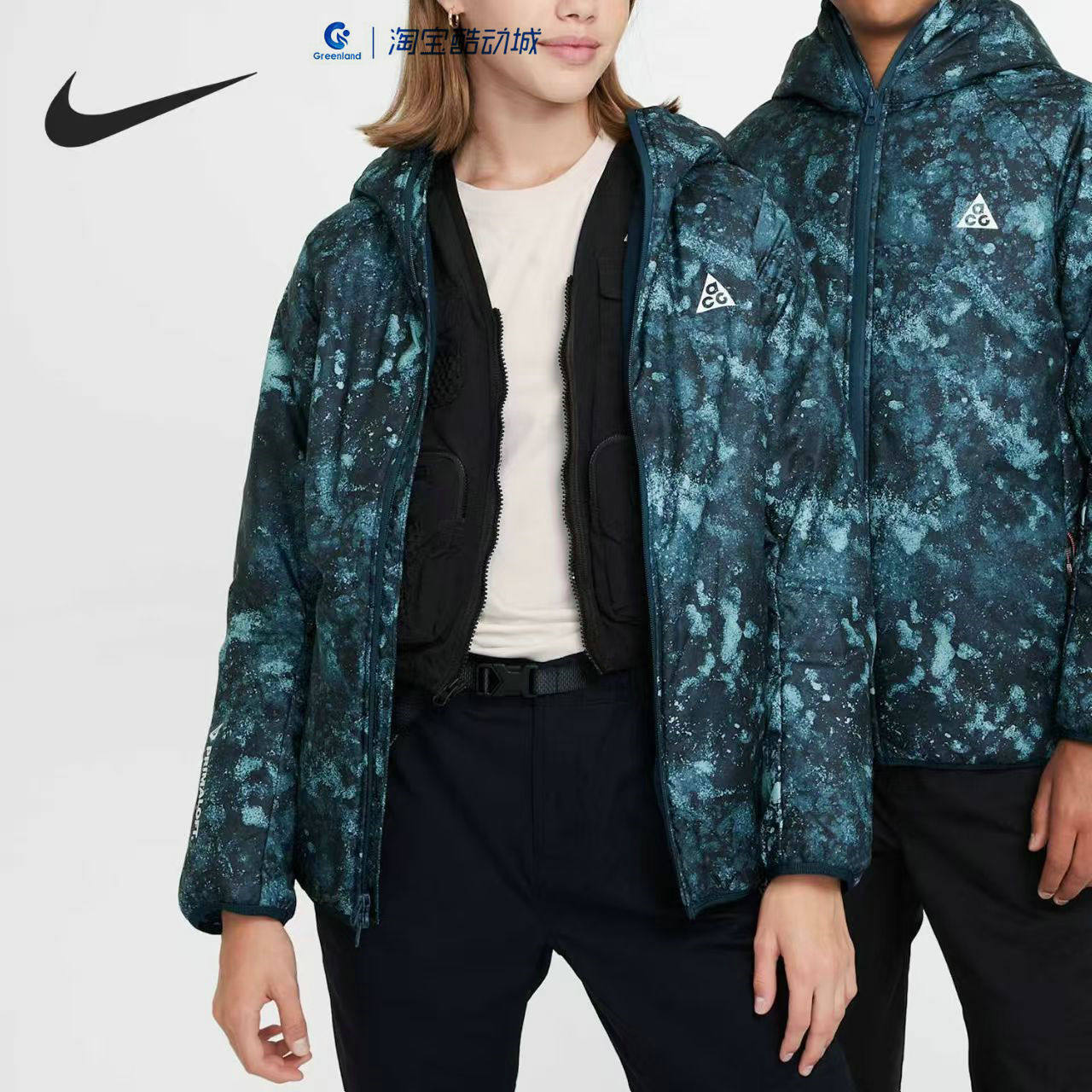 Nike耐克正品JORDAN大童男童运动休闲保暖时尚运动棉服FV0410-464