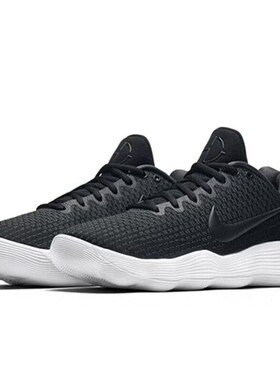 Nike耐克男子黑白低帮实战篮球鞋