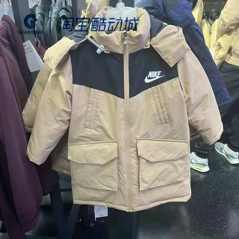 Nike/耐克小童拼接中长款羽绒服