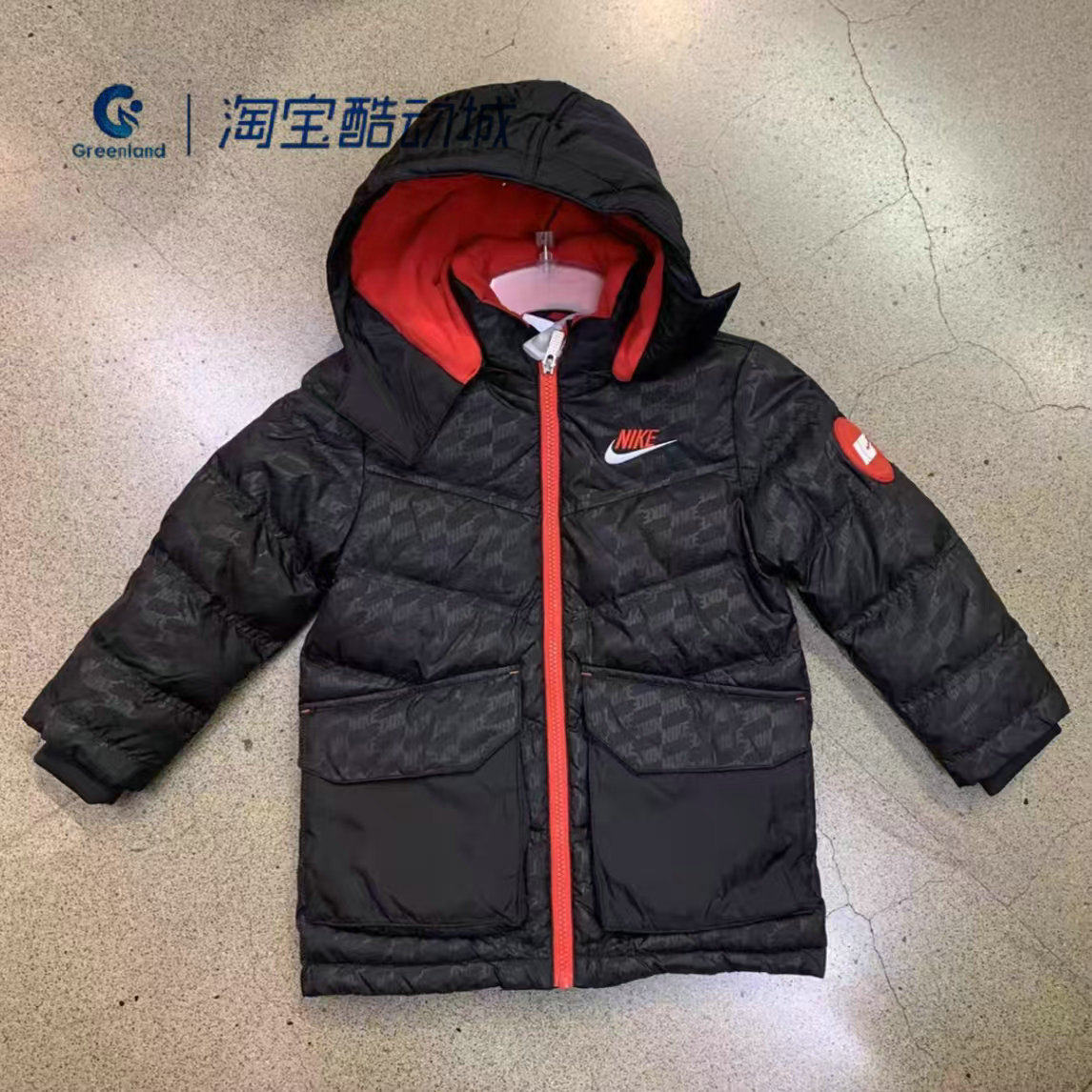 耐克小童时尚休闲羽绒服外套