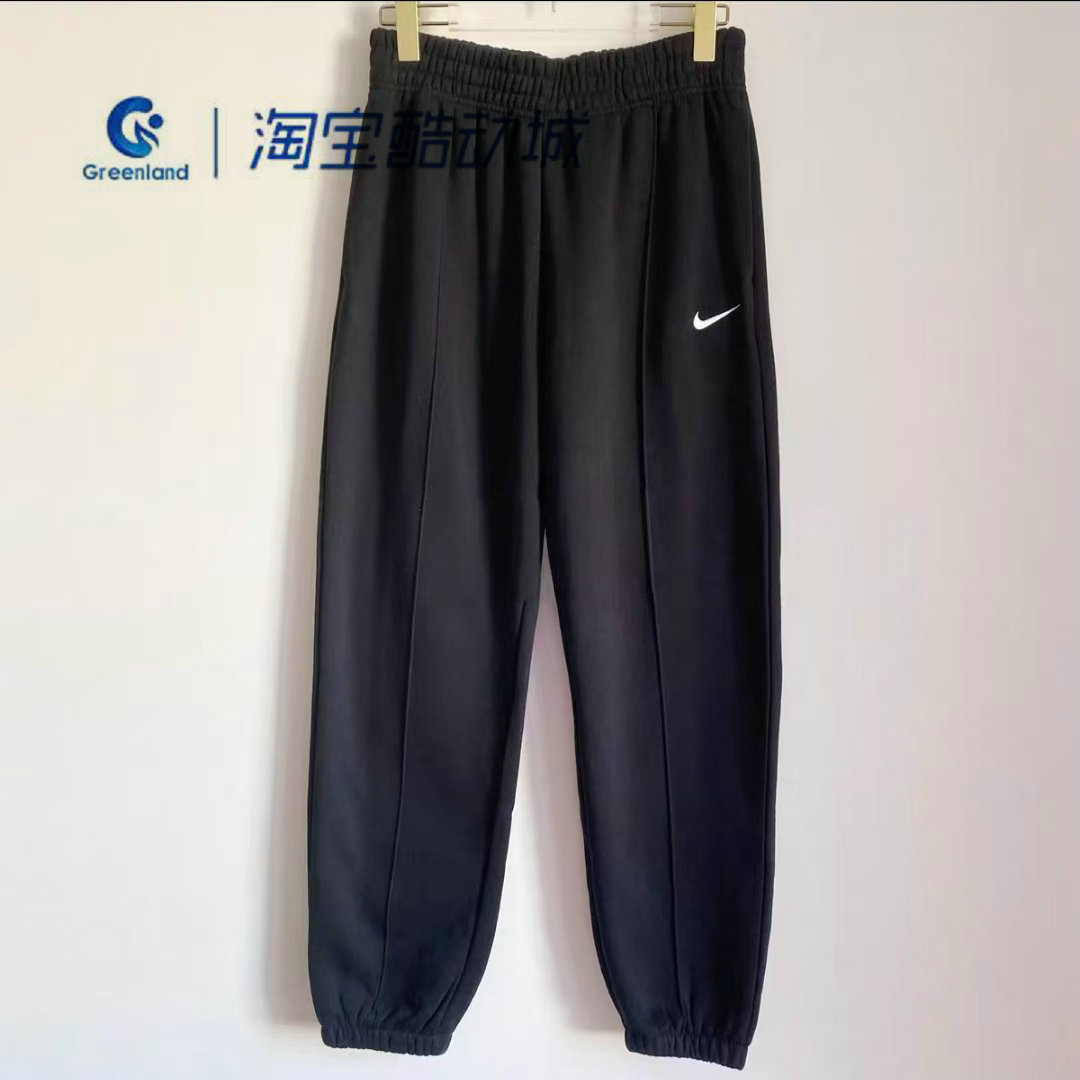 Nike/耐克女款黑色加绒运动长裤