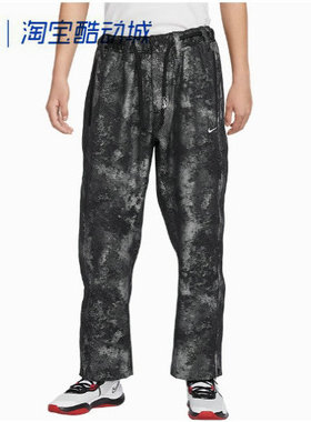 Nike/耐克男士宽松时尚休闲舒适印花梭织长裤/FZ0649-010