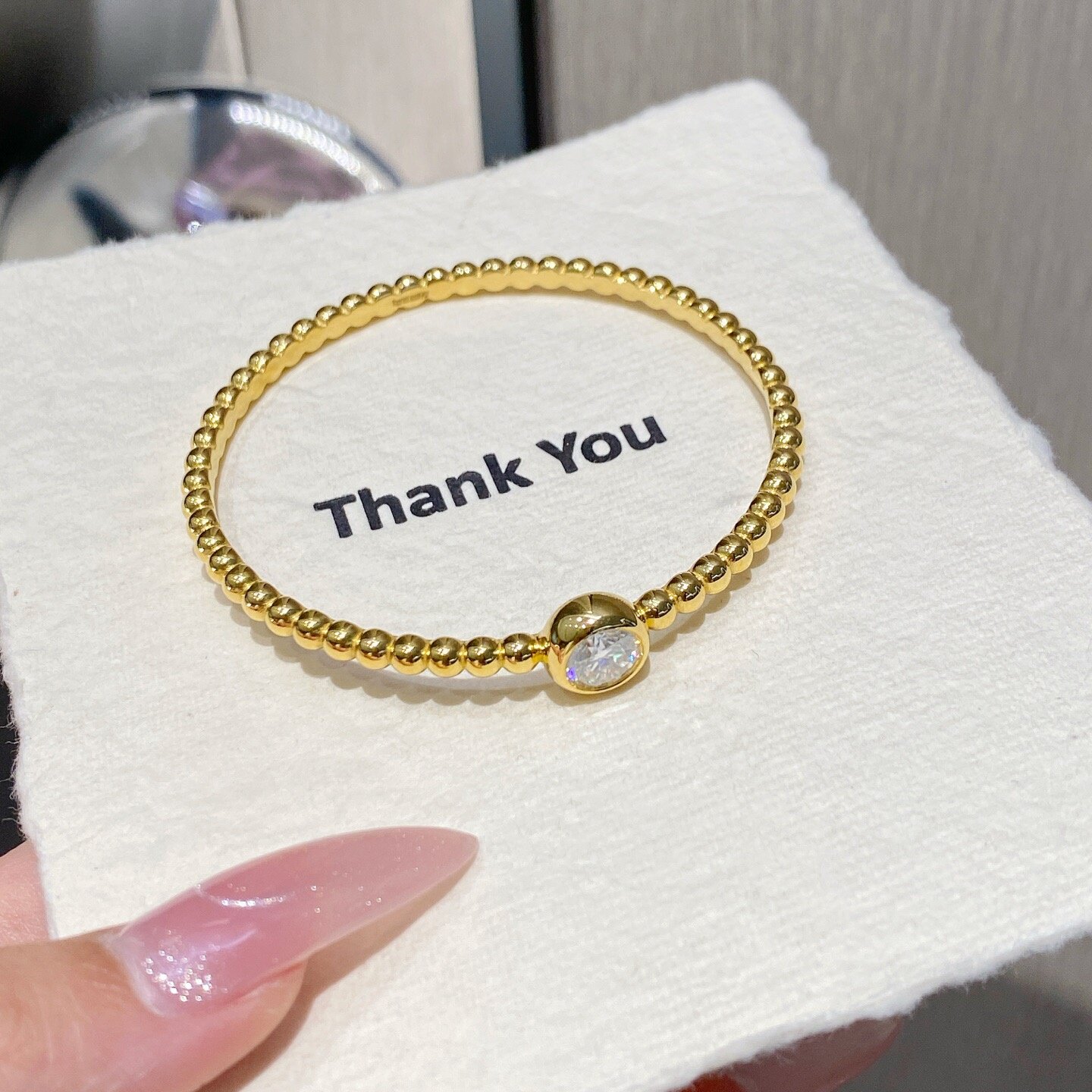 千夕 足金9995G泡泡手镯黄金手镯女款情人节生日礼物送女友老婆
