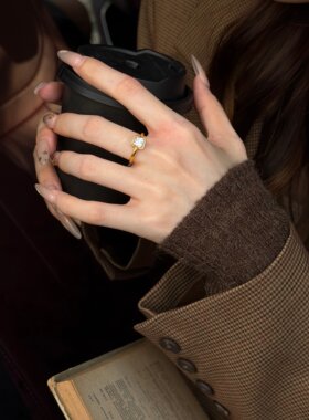 千夕足金999璀璨小冰糖戒黄金戒指女款七夕情人节生日礼物送女友