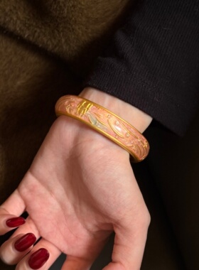 千夕 足金999星眠城堡手镯黄金手镯女款情人节生日礼物送女友