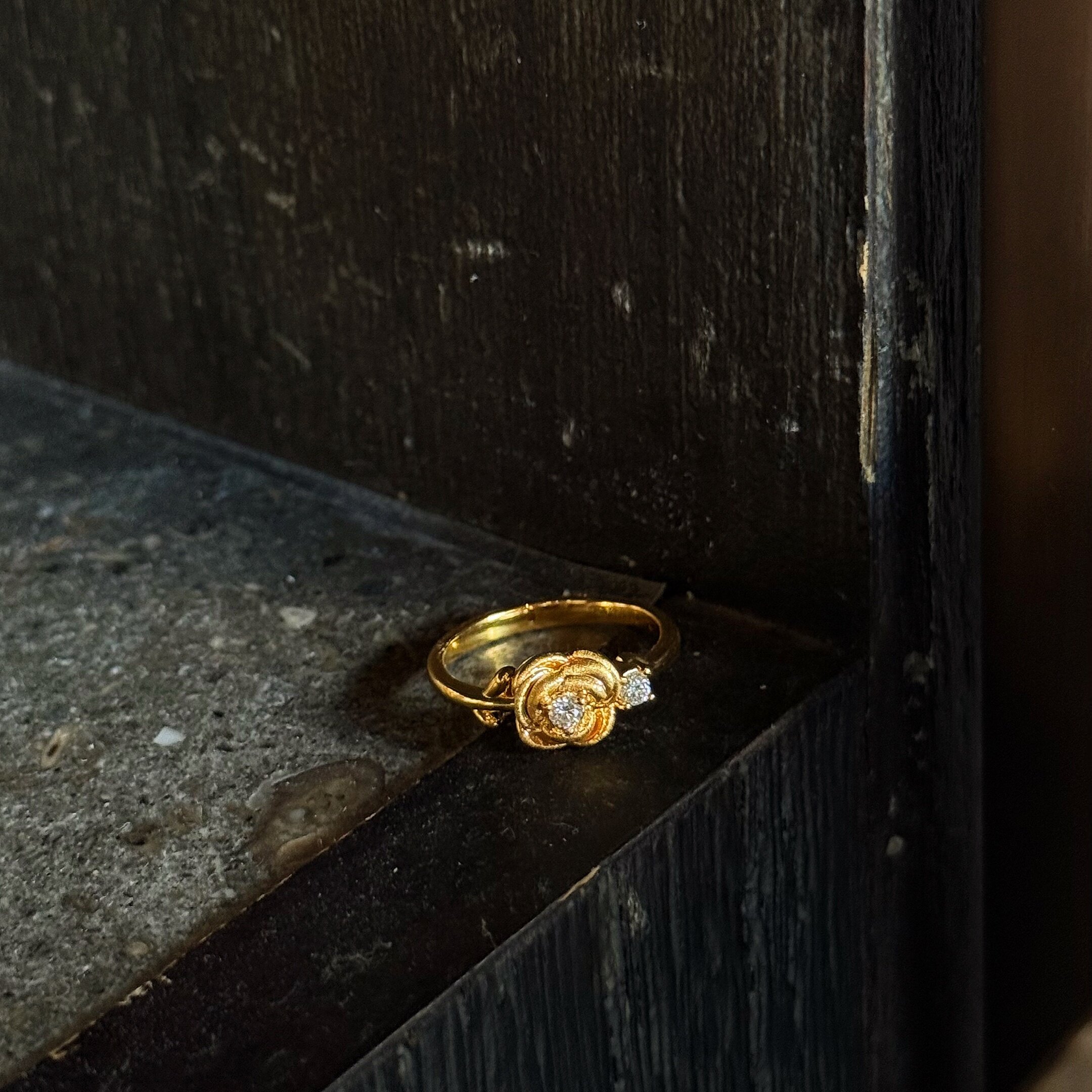 千夕足金999玫瑰转运戒指黄金戒指女送女友七夕情人节生日礼物