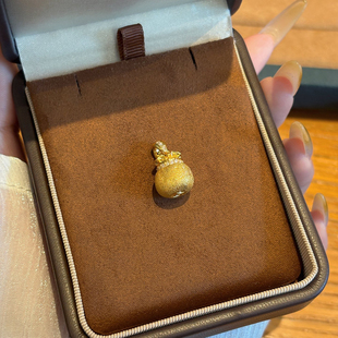 千夕 足金999爆闪国韵福袋黄金吊坠春节女士情人节生日礼物送女友