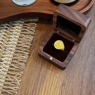 送女友七夕情人节生日礼物 千夕足金9995D黄财神戒黄金戒指女款