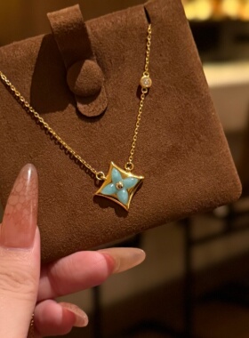 千夕 足金999绿色老花套链黄金手链女款七夕情人节生日礼物送女友