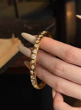 千夕 足金999星芒绮梦手镯黄金手镯女款情人节生日礼物送女友