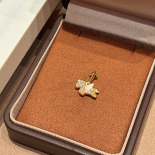 千夕 足金999马年流星小飞马黄金吊坠春节情人节生日礼物送女友