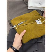 新款 3016 巨好看黄橡叶开衫 气质毛衣外套宽松慵懒风女士上衣