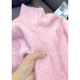 3691【大角羊拉绒立领开衫】秋冬新款女士上衣ins风羊毛衫