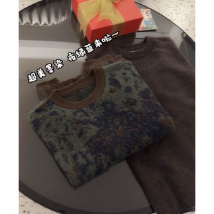3757【欧货墨染森林毛衣】秋季新款女士韩版针织衫气质上衣