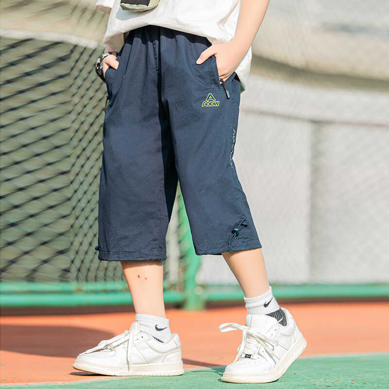 男童夏季短裤薄款2024新款儿童运动五分裤纯棉中裤休闲宽松七分裤