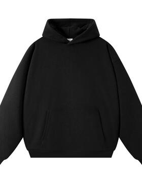 涤棉秋冬加厚连帽卫衣男纯色外套卫衣工作服NY72380
