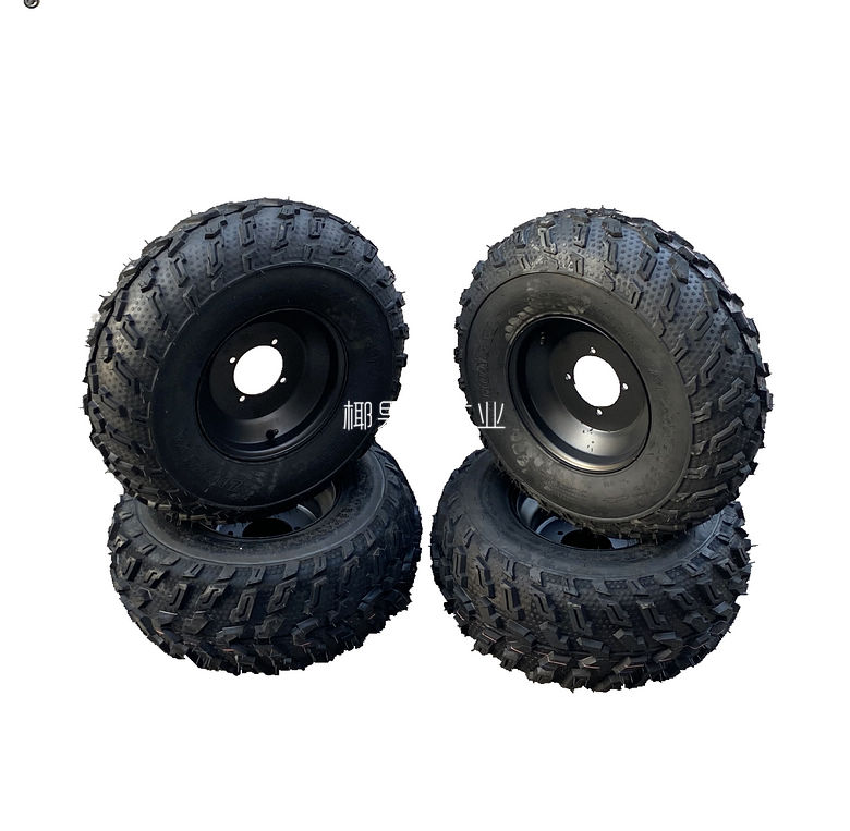 四轮卡丁车 大公牛沙滩车23X7-10 22X10-10寸中亚轮胎铁轮毂一套