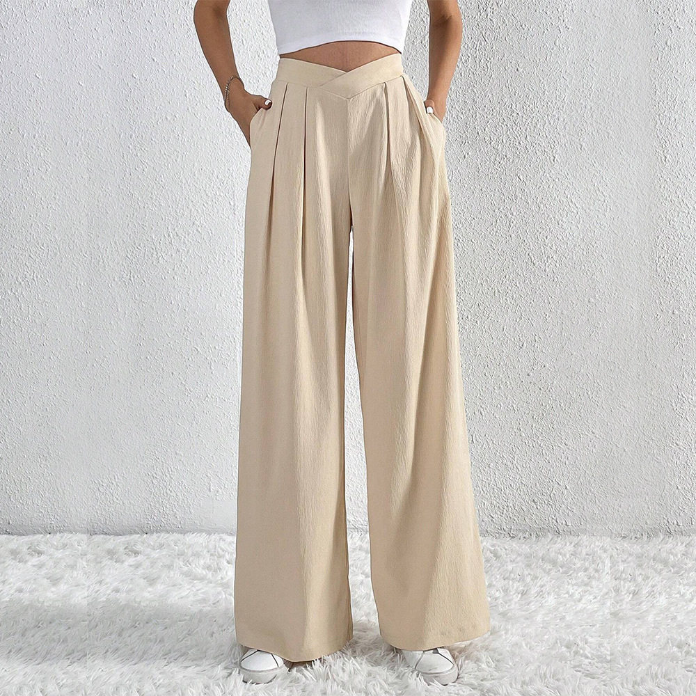 Wide Leg Trousers 通勤褶皱休闲阔腿裤
