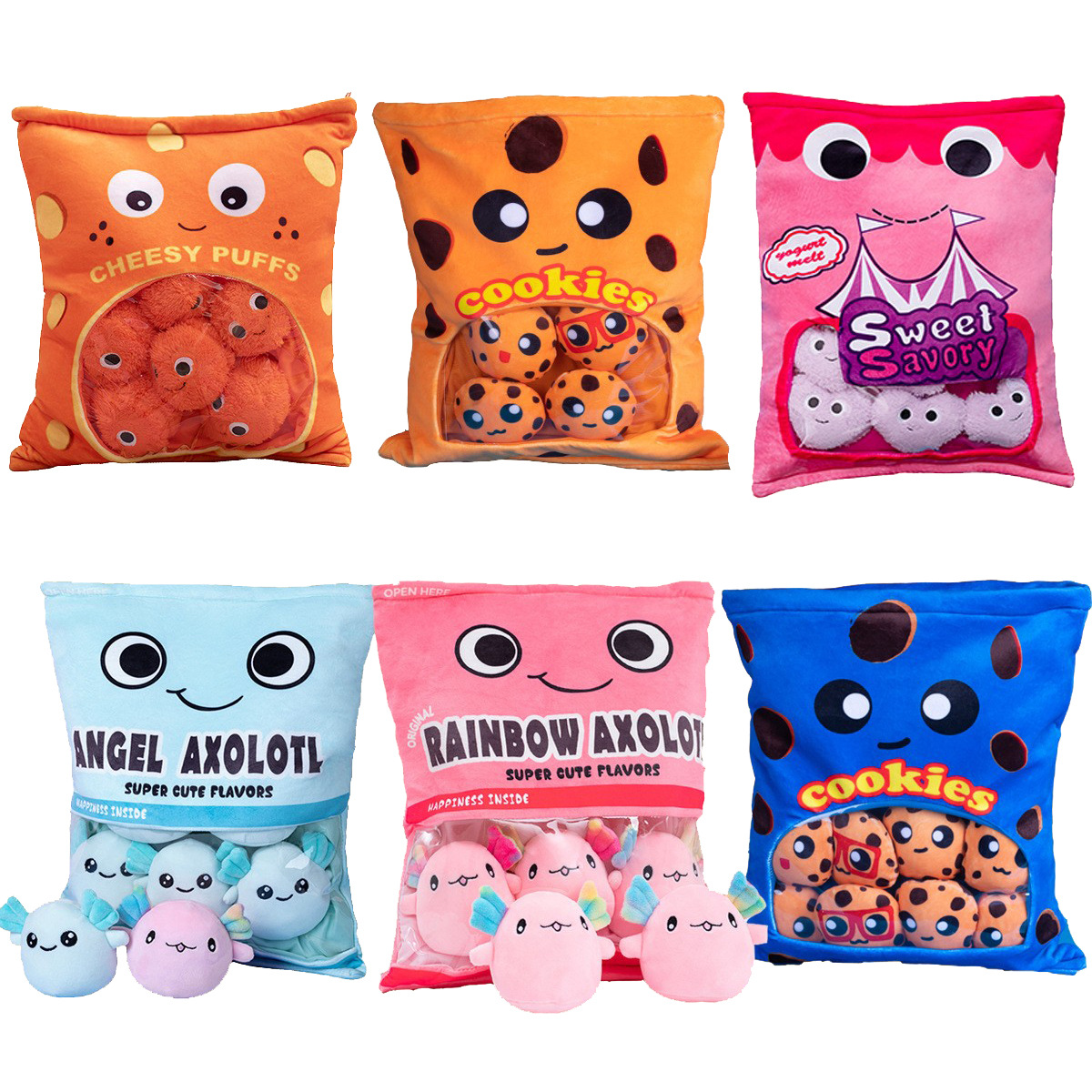 Cookies throw pillows children's toys可爱毛绒玩具创意礼物-封面