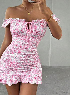 Sweetheart Mini 抹胸碎花设计感短裙