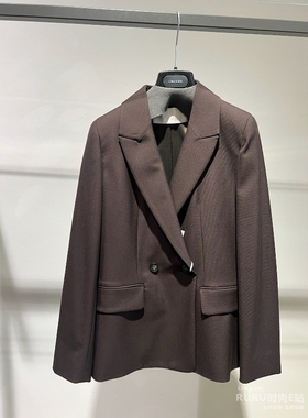 意大利正版代购 iblues 25秋冬BERGEN1 女气质通勤双排扣西装外套