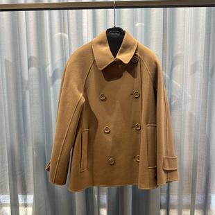 代购 maxmara 意大利正品 大衣 25秋冬LOUIS 女百搭羊毛双排扣短款
