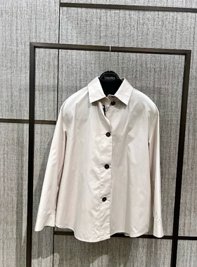 意大利正品代购S'maxmara 25秋冬BELLI 女士通勤宽松纯棉休闲衬衫