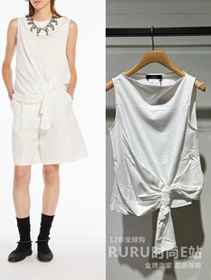 Weekdend 24春夏女士NAZIONE 代购 休闲无袖 T恤 Maxmara 意大利正品