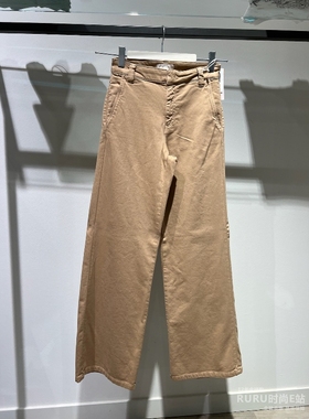 意大利正品代购 iblues 25秋冬 PRIAMO 女士百搭棉质休闲阔腿长裤