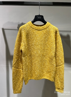 意大利正品代购 iblues 25秋冬LASER 女士百搭羊毛混纺圆领针织衫