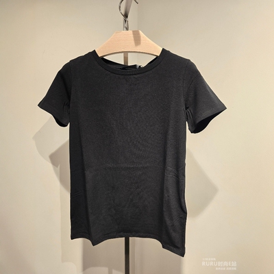 短袖休闲常规纯色套头棉质女T恤