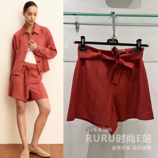 意大利正品代购Marella EMME 26春夏EMMBAIA2 女舒适通勤休闲短裤