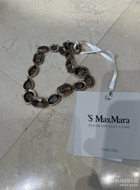 S'maxmara金属圆形宝石项链
