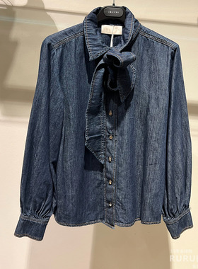 意大利正品代购 iblues 25秋冬 MASTER 女士休闲百搭纯棉牛仔衬衫