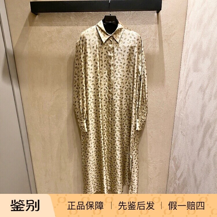时尚一步裙桑蚕丝印花连衣裙图片