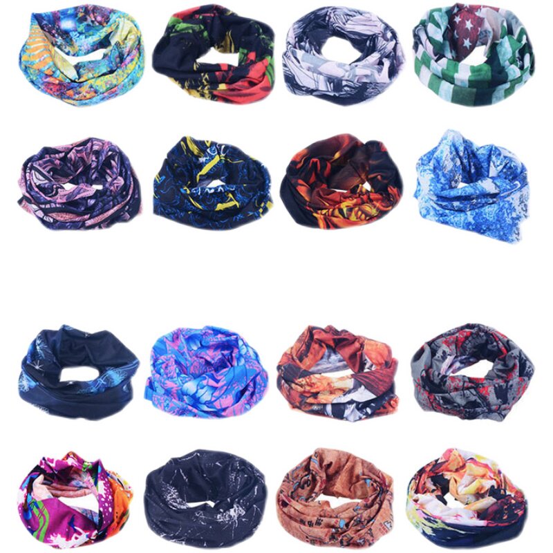 自行车头巾防风面巾 夏季户外男女防晒面罩 骑行无缝围脖魔术头巾