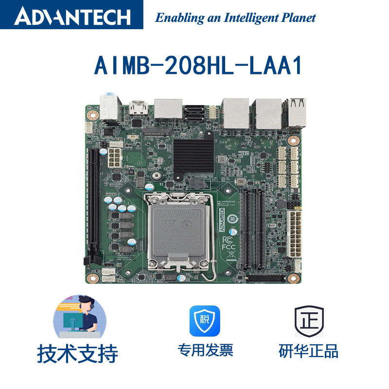 研华主板Mini-ITX独立三显显卡