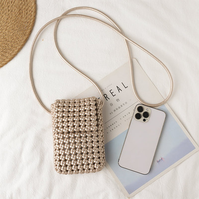 小森手工编织手机包超火小巧轻便