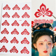 古风妆花钿贴纸汉服妆宝宝额头眉心贴儿童舞台妆表演古装 印花贴纸