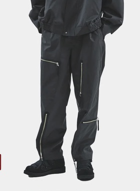 MEANSWHILE  日本秋季男士户外潮流拉链羊毛廓形伞兵裤长裤休闲裤