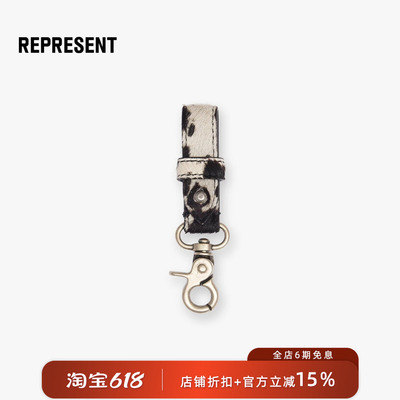 【英国街头】REPRESENT 26SS 复古金属真牛皮毛饰西部风配饰挂饰