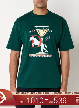 Drole de Monsieur DDM 25SS 马术图案印花设计短袖T恤男女同款