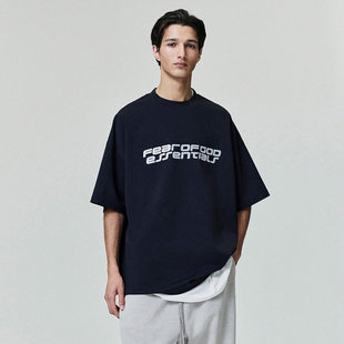 90年代复古微弹logo印花短袖 FOG HOLIDAY 25FALL T恤 Essentials