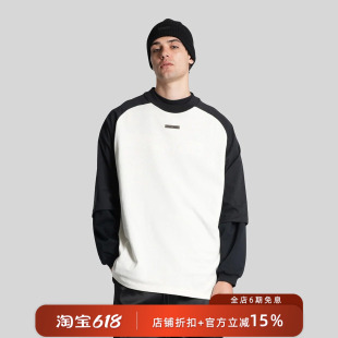 【美式街头】Fear of God Essentials 26SS复古撞色插肩袖短袖T恤