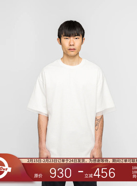 PEACEMAKER OAMC® 25秋冬 军事风时装网格层叠短袖T恤